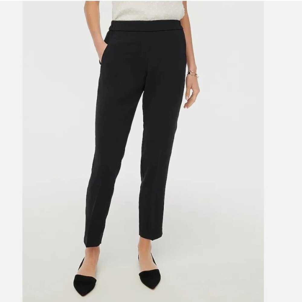 J. Crew‎ Factory Pants Womens 6 Black Tall Jamie Pant Career Casual Comfort